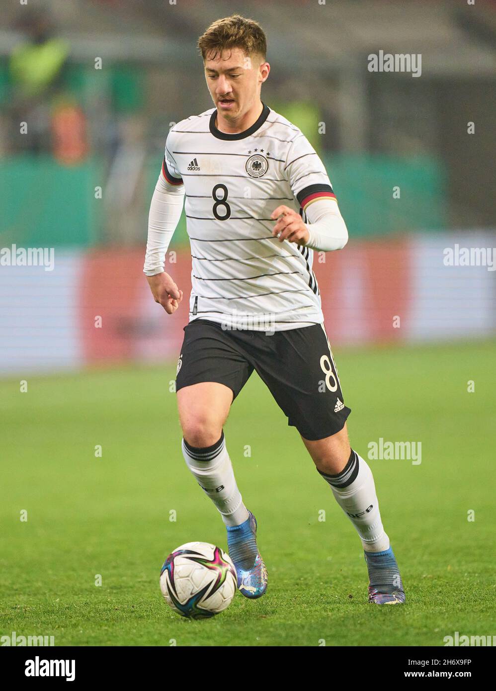 Angelo Stiller, DFB U21 Nr.8 in the match GERMANY U21 - SAN MARINO 4-0 U 21  European Championship Qualification , Ingolstadt, November 16, 2021. Season  2021/2022 © Peter Schatz / Alamy Live News Stock Photo - Alamy