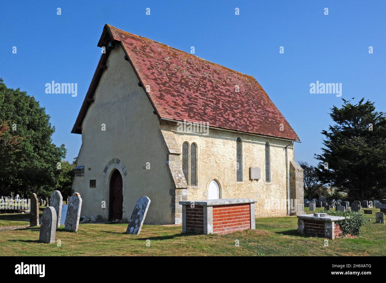 St Wilfrid's Chapel at Manhood End, Church Norton, Selsey, West Sussex. Stock Photo