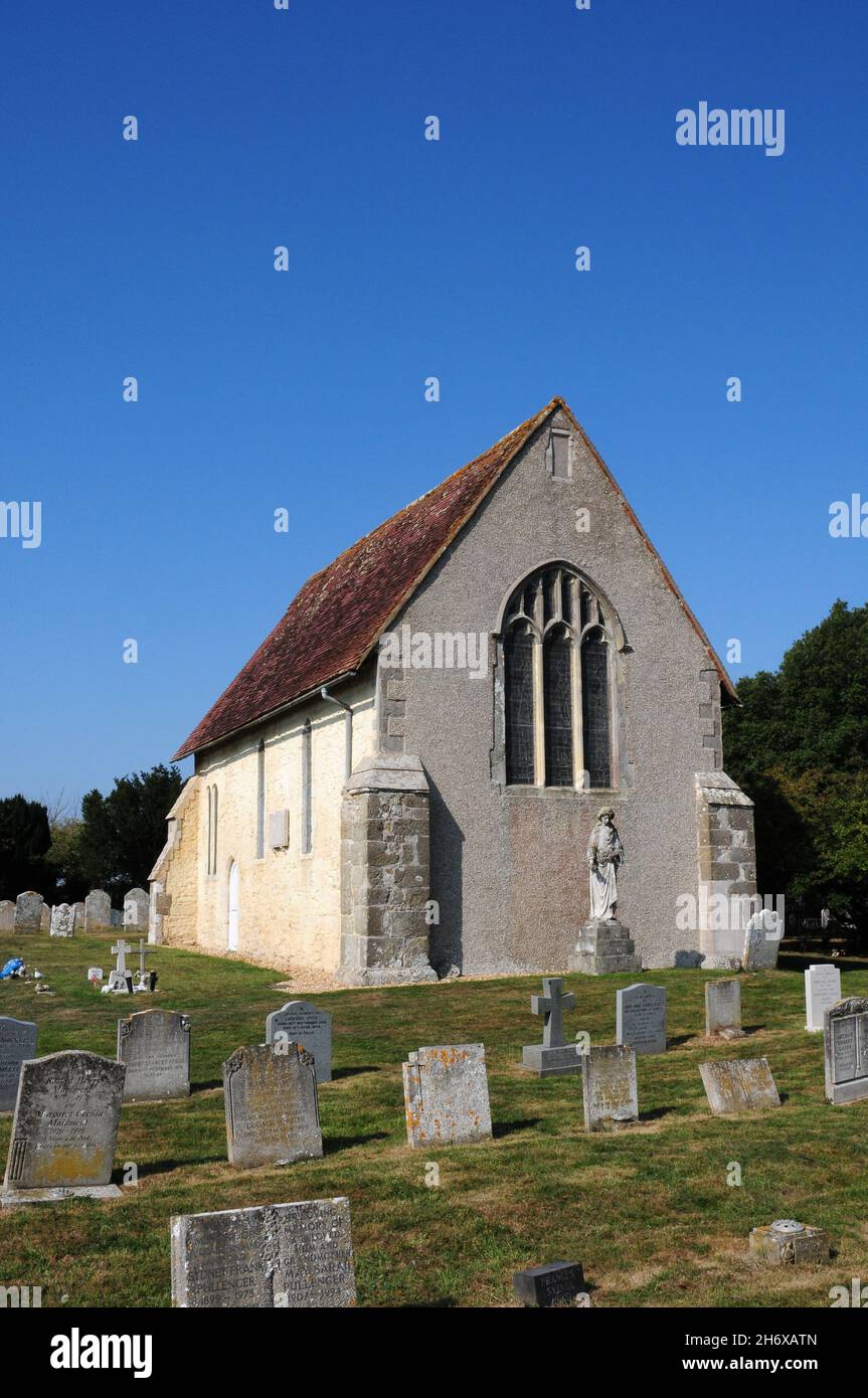 St Wilfrid's chapel, at Manhood End, Church Norton, Selsey, West Sussex. Stock Photo