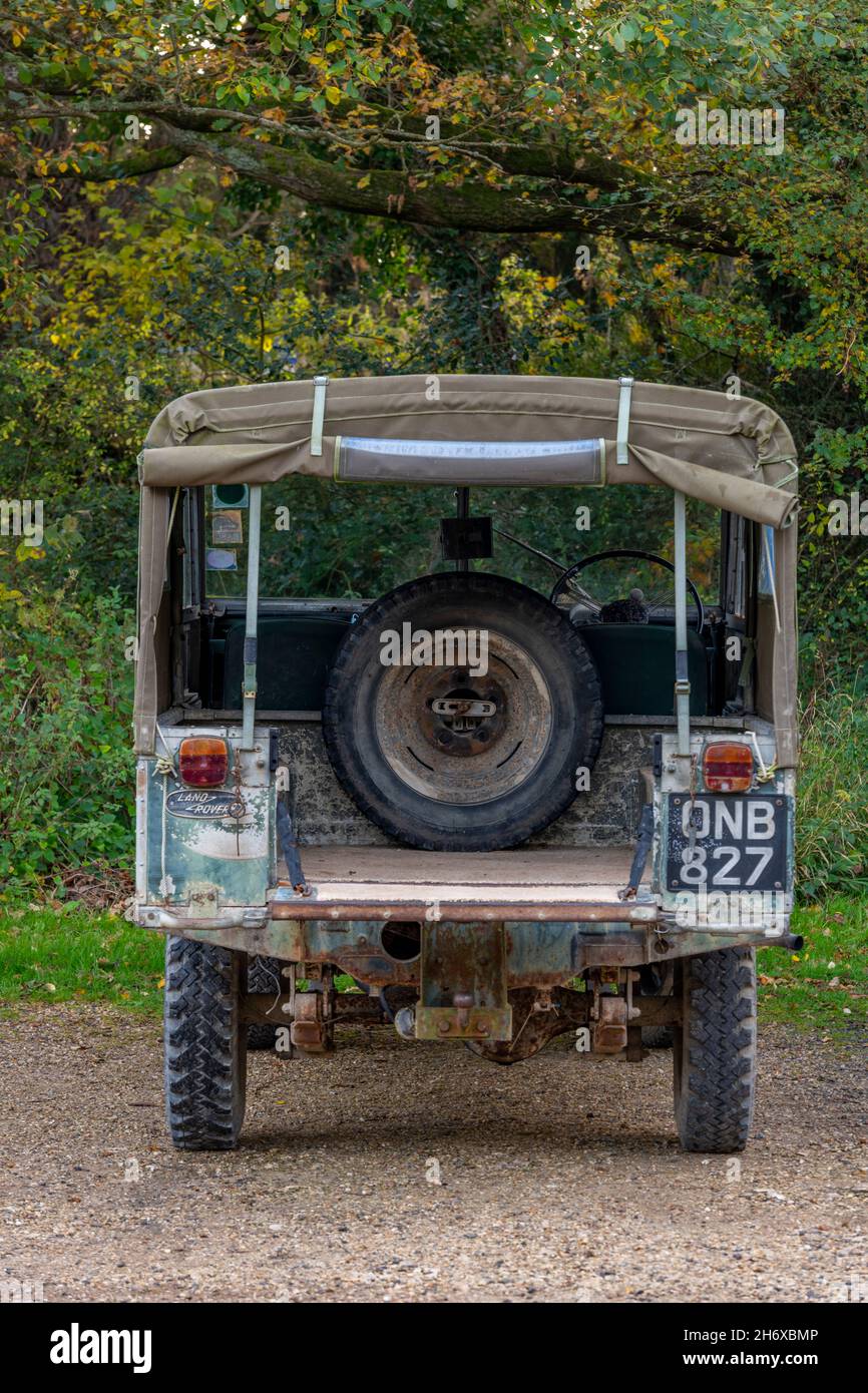 original vintage land rover 88 or defender, vintage collectors car, 4
