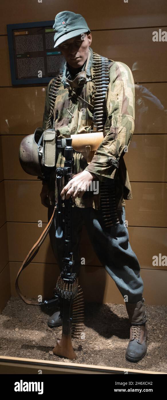 Malmedy, Belgium October 28, 2021 Baugnez 44 Historical Center. Museum in Baugnez dedicated