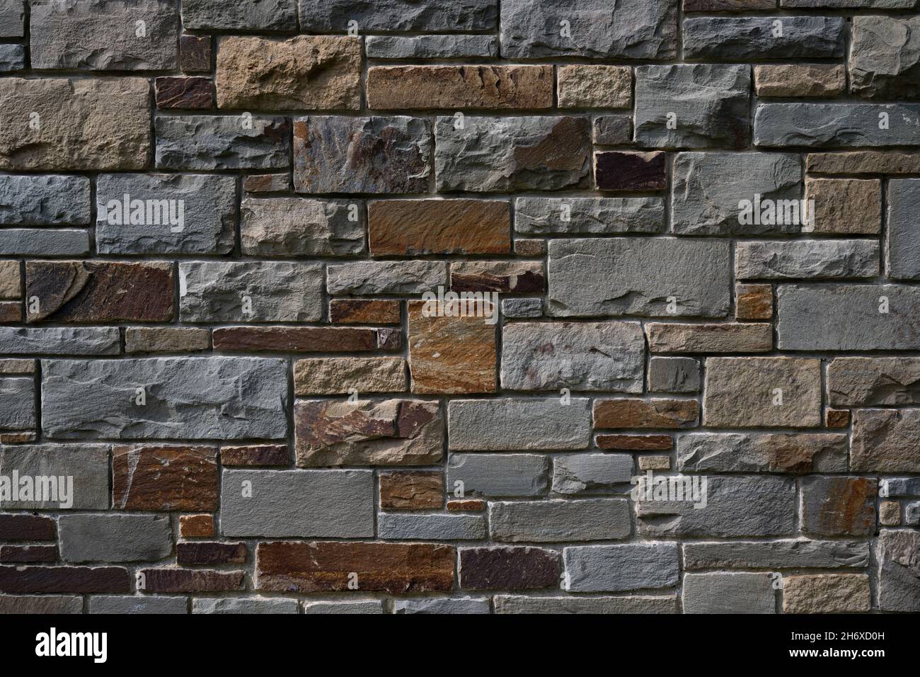 detail / texture of old stone wall in northern France. high resolution Stock Photo