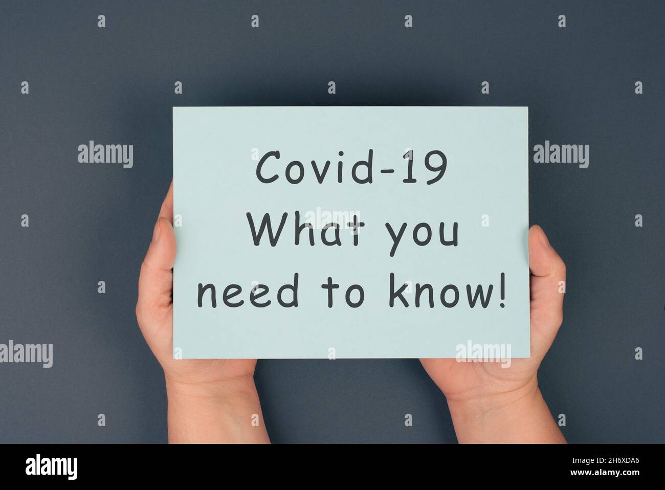 Covid-19, what you need to know sign, pandemic, information sign ...