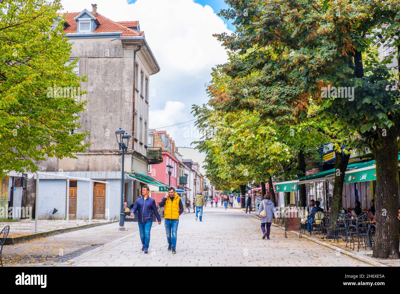 Njegoševa, Cetinje, Montenegro, Europe Stock Photo