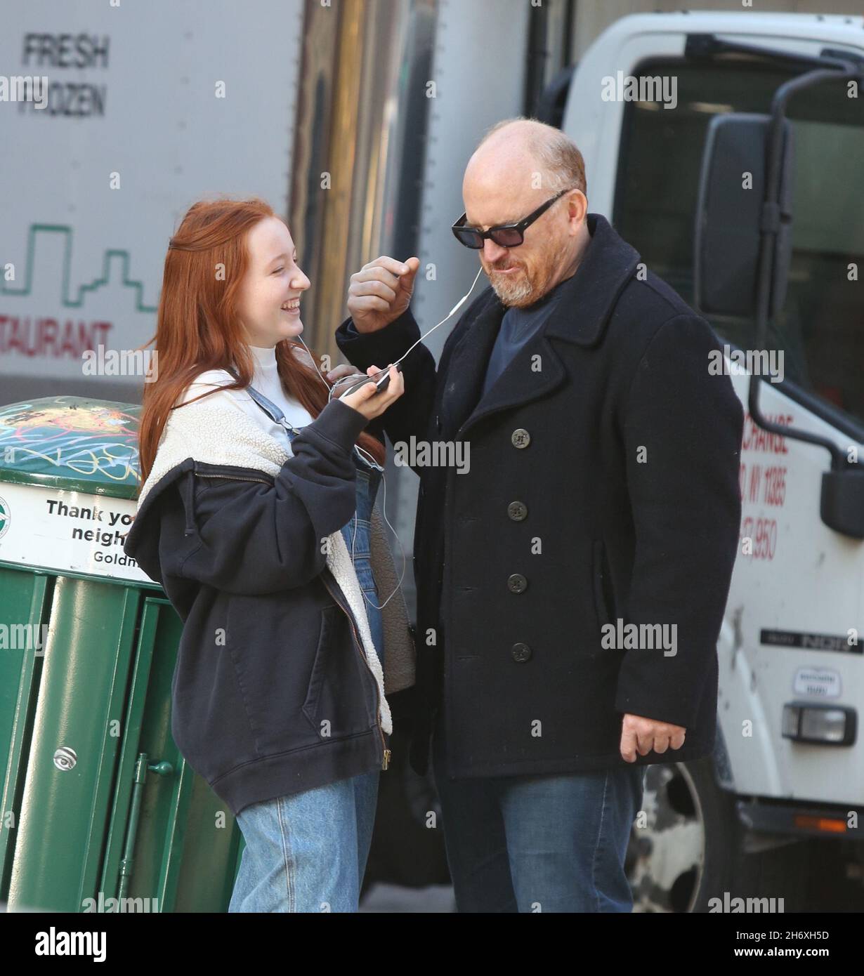 New York NY 12/23/2019 Louis C.K. and daughter Mary Louise Szekely