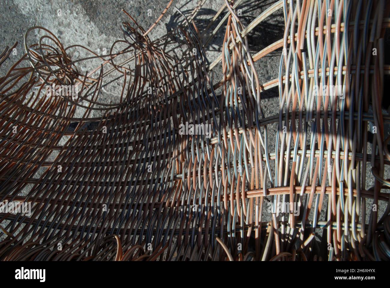 Broken wicker chair, Dubrovnik, Croatia Stock Photo Alamy