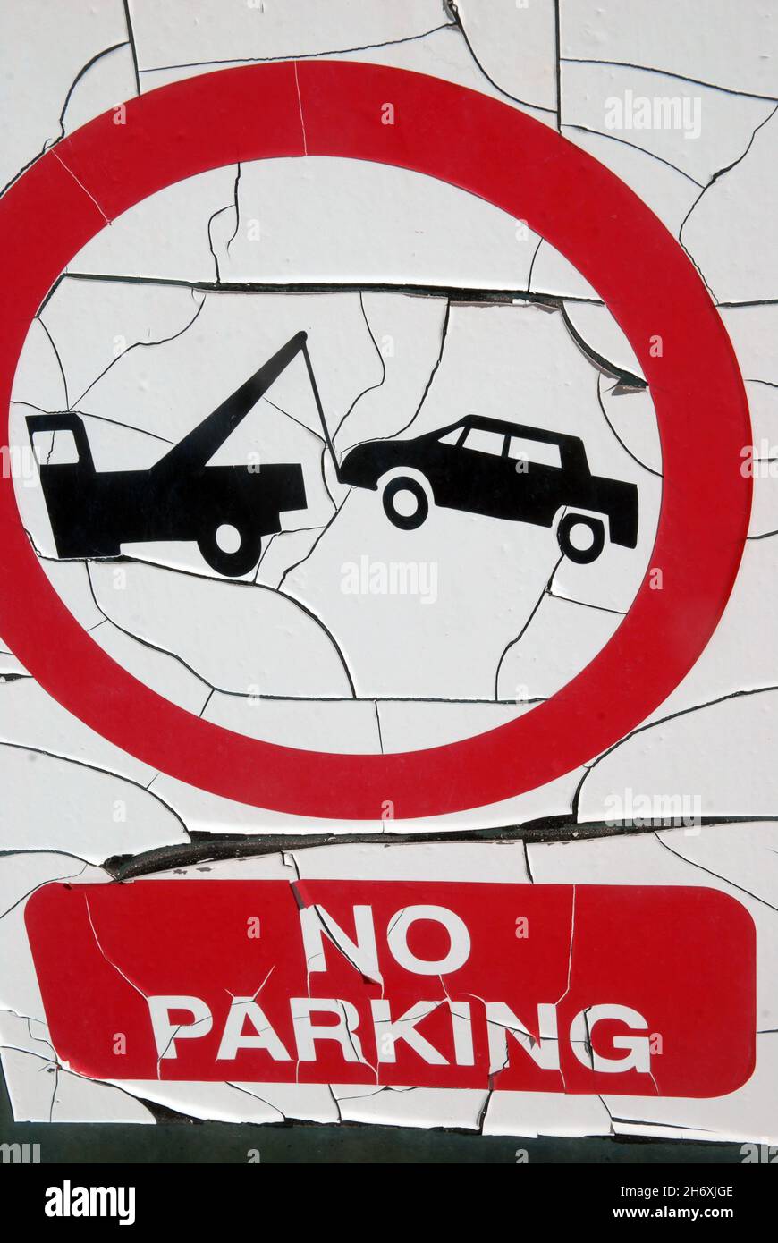 No Parking Sign, Dubrovnik, Croatia. Stock Photo