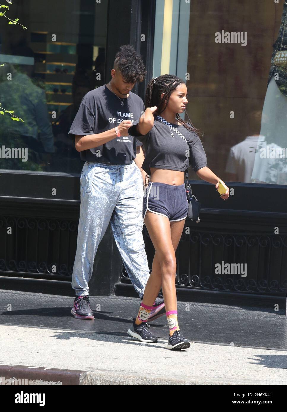 New York NY 07/28/2019 Willow Smith and boyfriend Tyler Cole