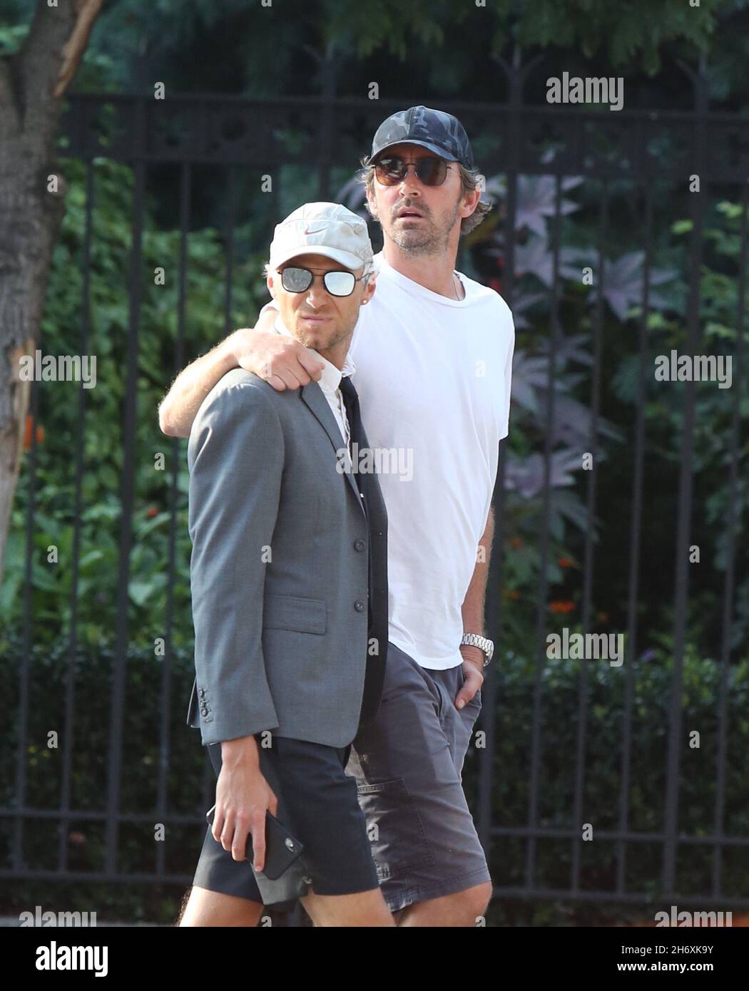 New York - NY - 08/16/2019 - Lee Pace and boyfriend Matt Foley leaving a  restaurant after having an early dinner in the West Village -PICTURED: Lee  PaceMatt Foley Stock Photo - Alamy