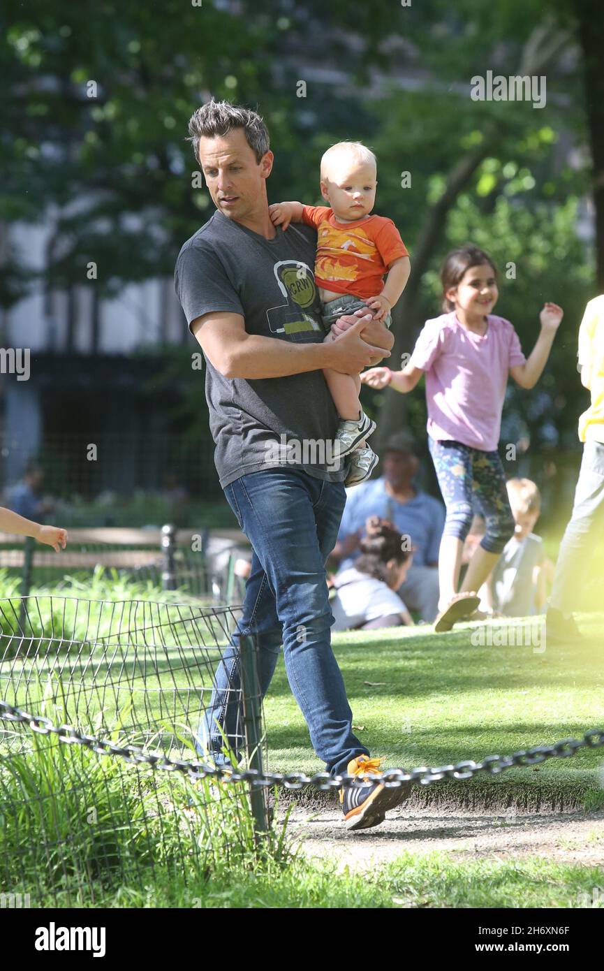 New York - NY - 06/21/19 - Seth Meyerswith sons Ashe Meyers (3 years ...