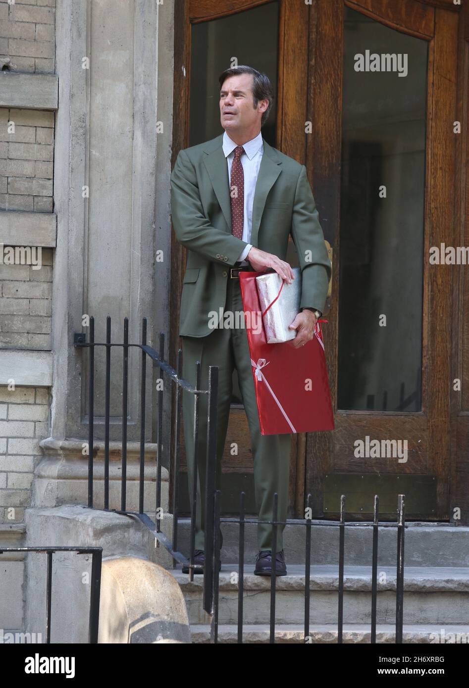 New York - NY - 08/22/2019 - Andrew Rannells and Tuc Watkins filming a ...