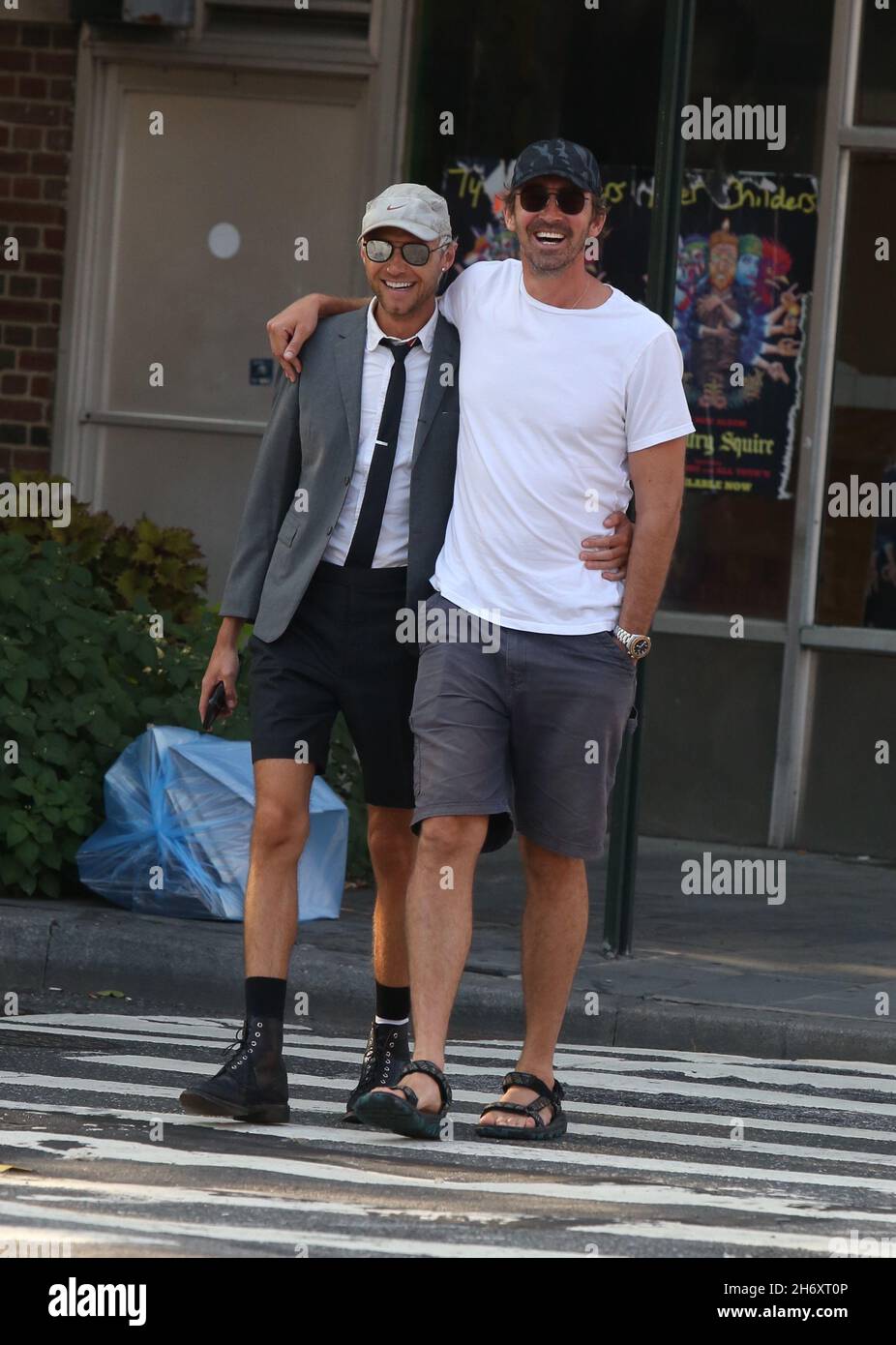New York - NY - 08/16/2019 - Lee Pace and boyfriend Matt Foley leaving a  restaurant after having an early dinner in the West Village -PICTURED: Lee  PaceMatt Foley Stock Photo - Alamy