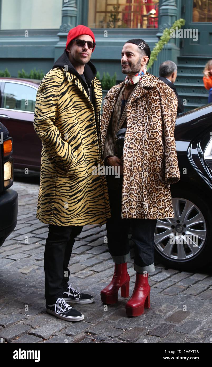 New York - NY - 11/23/2019 - Marc Jacobs and husband Charly Defrancesco Out  in Soho -PICTURED: Marc JacobsCharly Defrancesco Stock Photo - Alamy