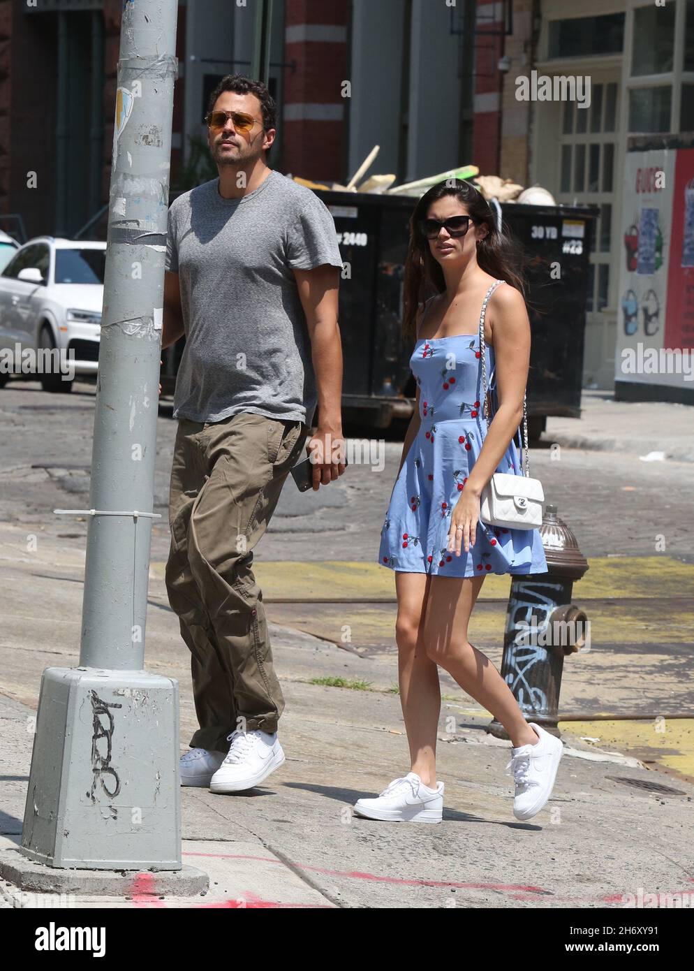 New York - NY - 07/27/2019. Sara Sampaio and boyfriend Oliver Ripley out in  Soho -PICTURED: Sara SampaioOliver Ripley Stock Photo - Alamy