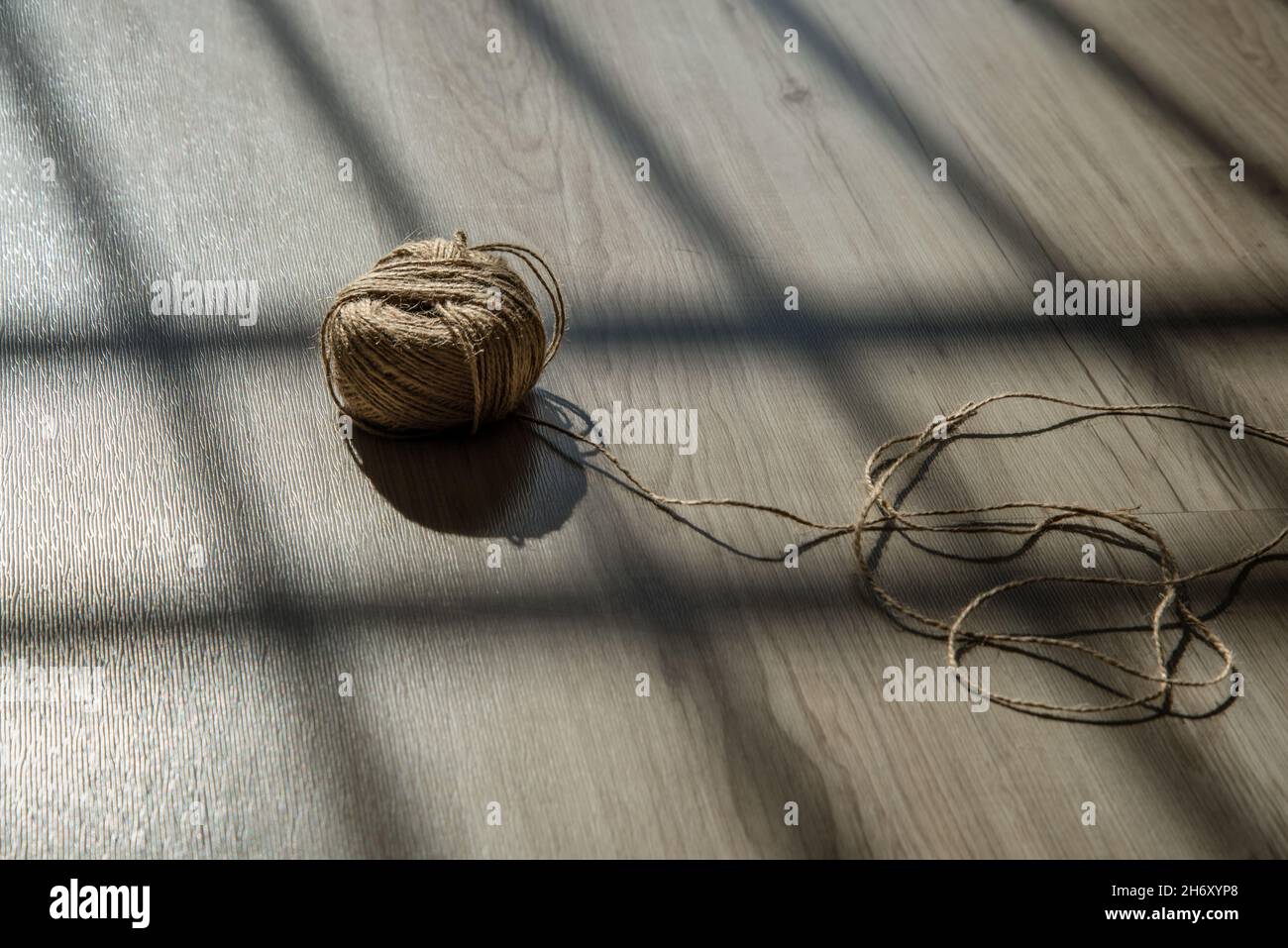 Twine rope yarn Stock Photo