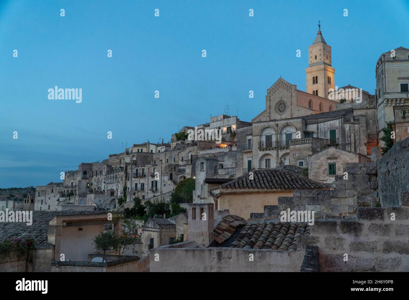 Matera, Italy, august 2020, Sassi di Matera Stock Photo