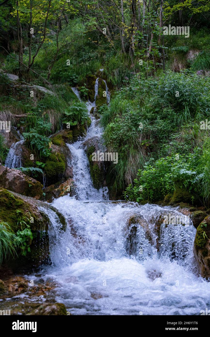 Parco Zompo lo Schioppo, Morino (L'Aquila), Abruzzo, Italia Stock Photo