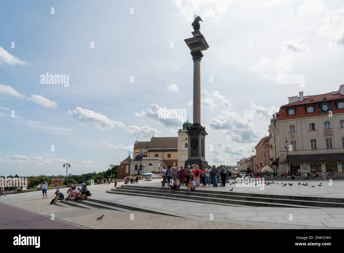 Warsaw, Poland, august 2021 - Old town Square Stock Photo