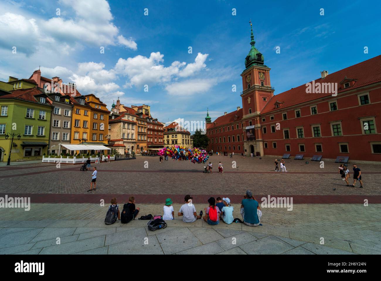Warsaw, Poland, august 2021 - Old town Square Stock Photo