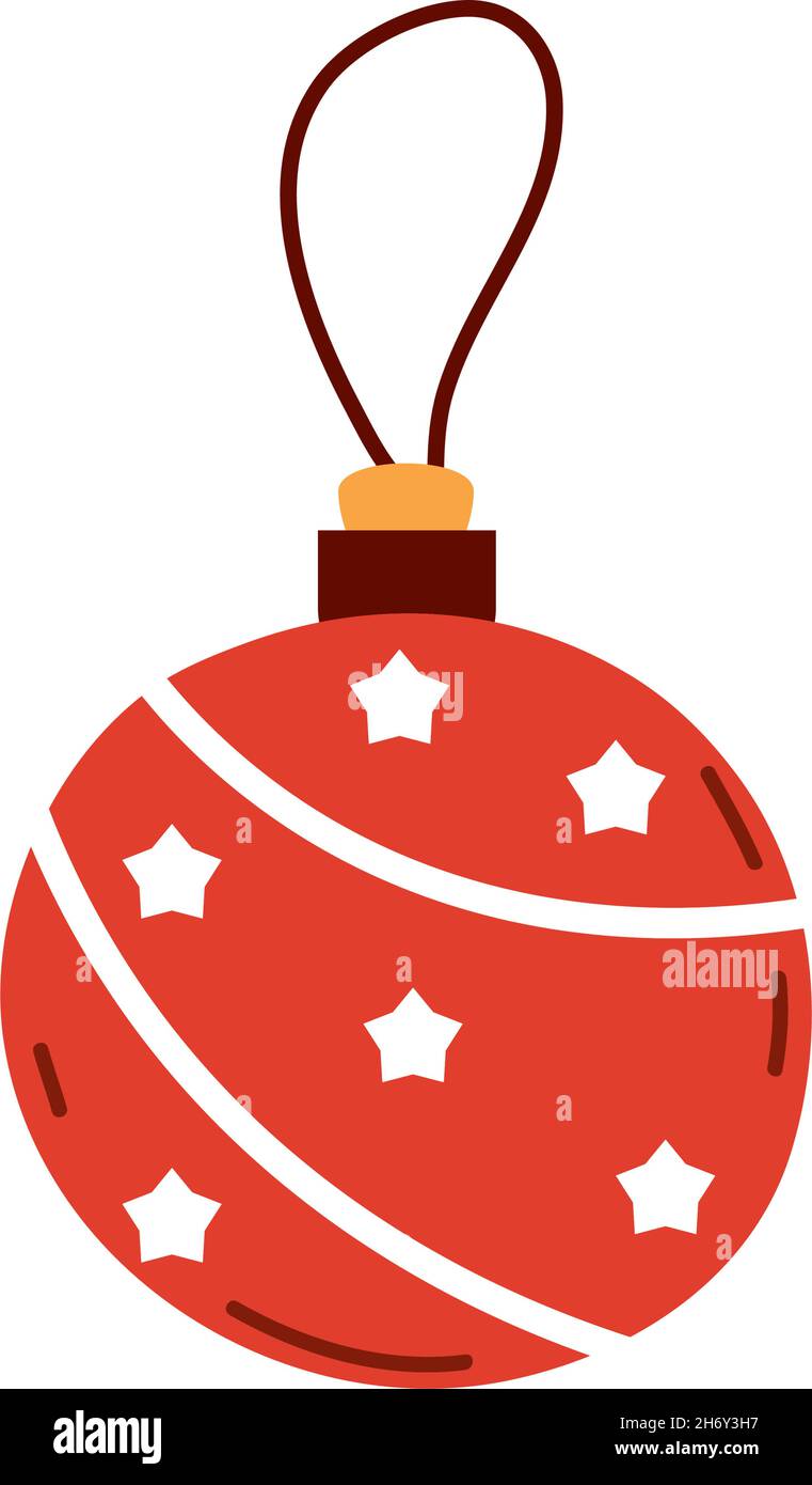 christmas red ball Stock Vector Image & Art - Alamy
