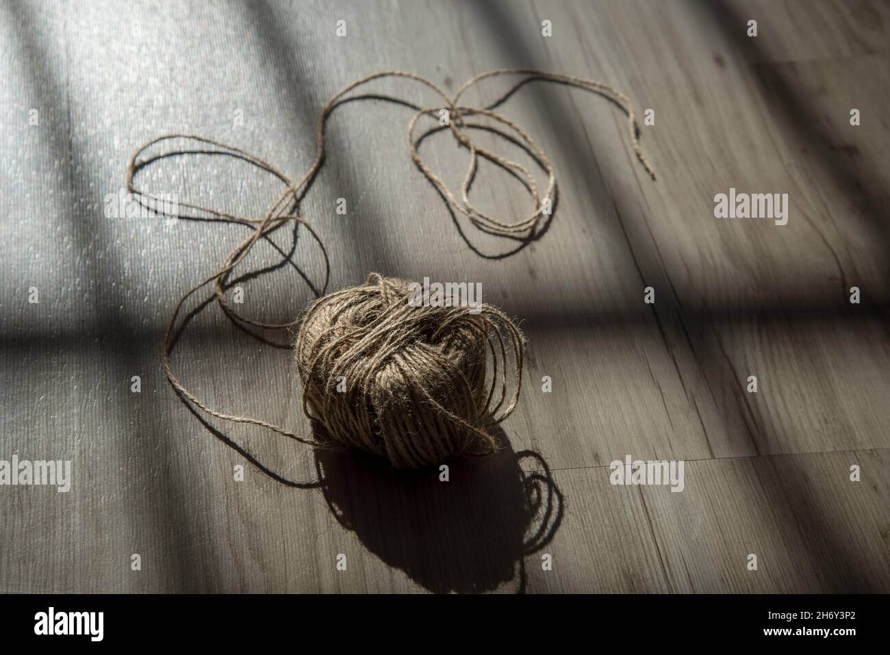 Twine rope yarn Stock Photo