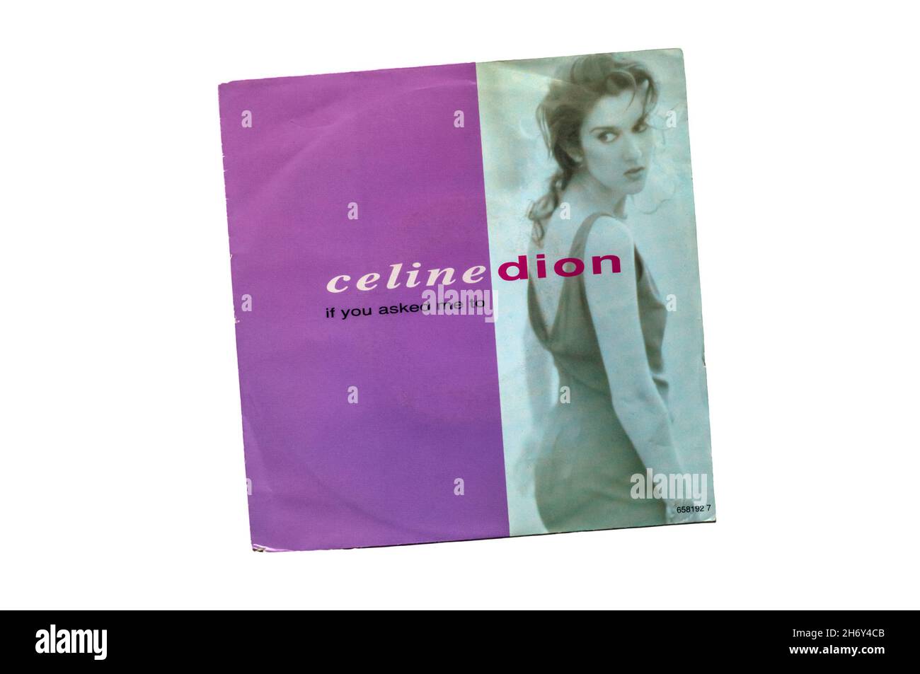 1992 7' single, If You Asked Me To by Celine Dion. Stock Photo