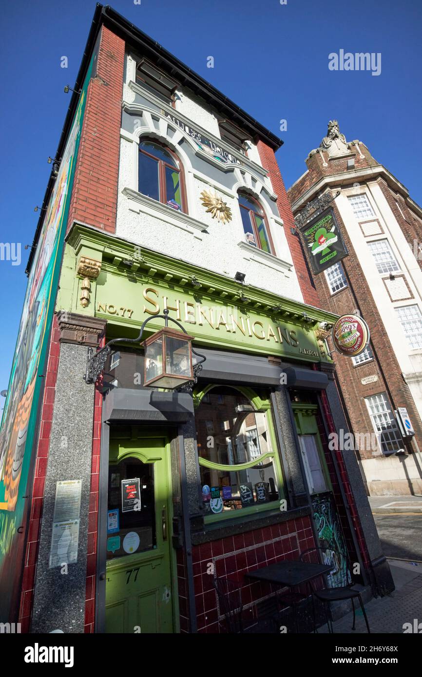 shenanigans irish bar tithebarn st Liverpool merseyside uk Stock Photo Alamy