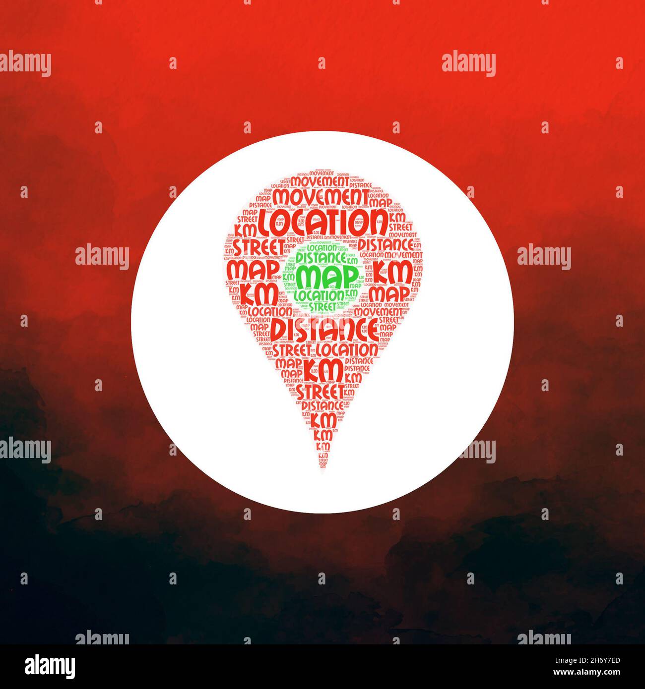 Map and location symbol Stock Photo - Alamy