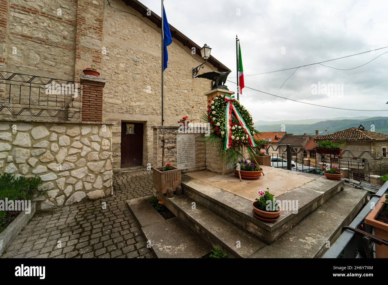 Santo Stefano di Sante Marie, l'Aquila, Abruzzo, Italia Stock Photo Alamy