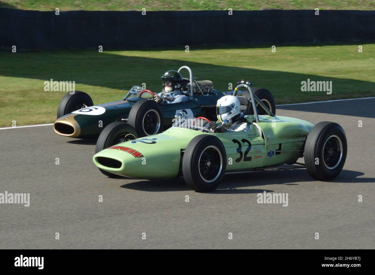 #32 Bernado Hartogs 1961 Lotus Climax 18/21 in the Glover Trophy race Goodwood Revival 18th Sep 2021 Stock Photo