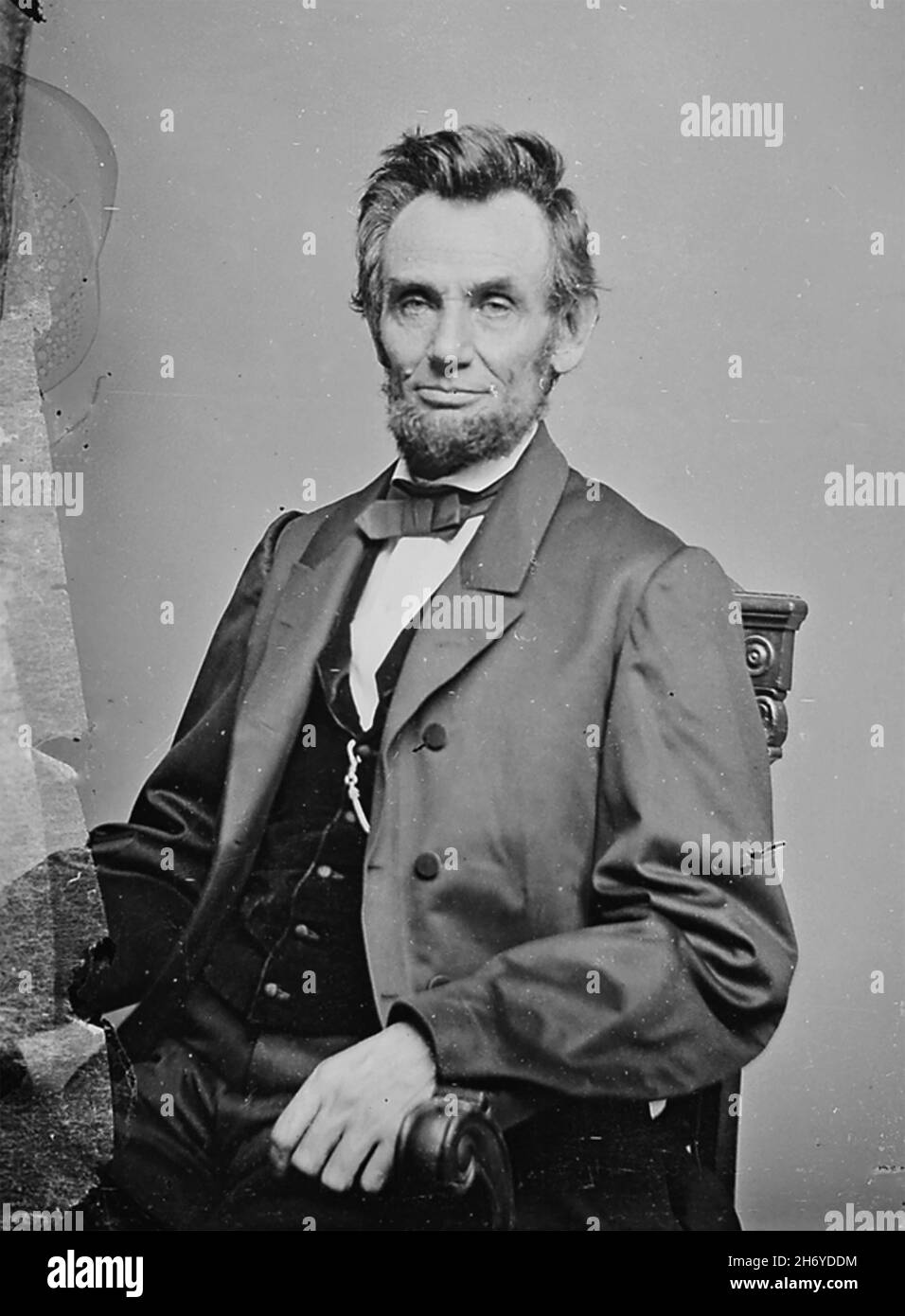 ABRAHAM LINCOLN (1809-1865) AS US President about §1863 by Matthew Brady Stock Photo