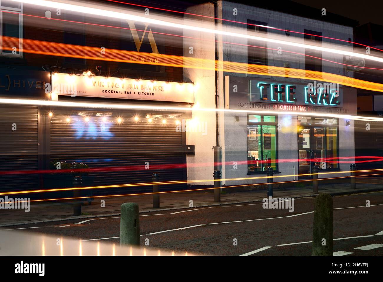 The Naz and Vintage Ambience after dark Stock Photo - Alamy
