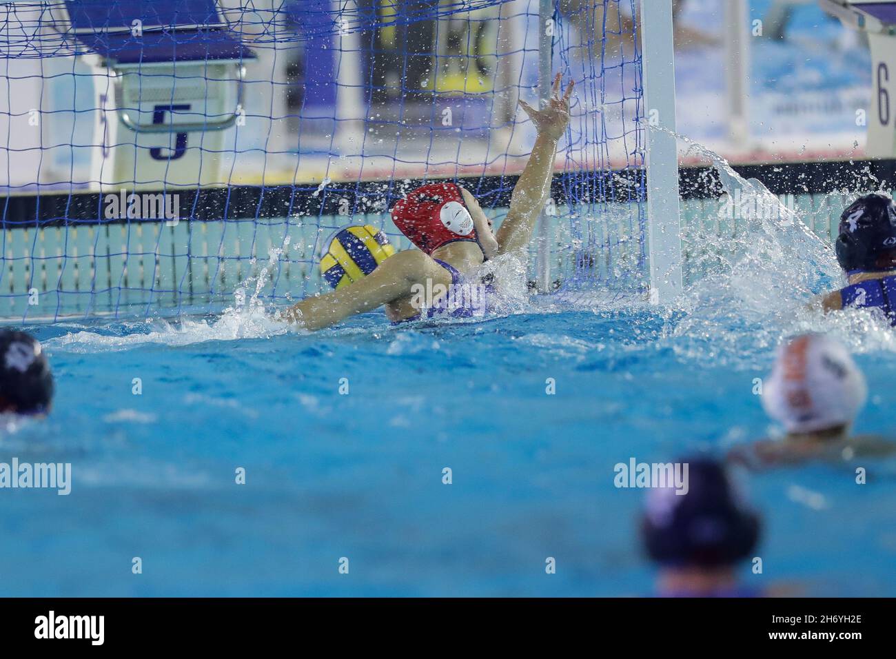 Rome, Italy. 18th Nov, 2021. goal SIS Roma during SIS Roma vs ZVL 1886 Center, Waterpolo EuroLeague Women match in Rome, Italy, November 18 2021 Credit: Independent Photo Agency/Alamy Live News Stock Photo