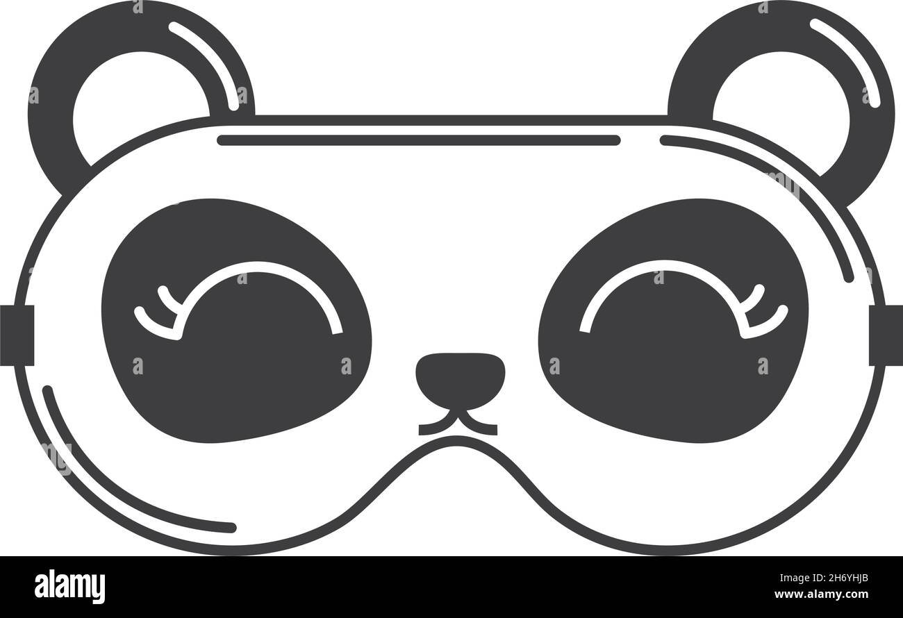 sleep mask panda Stock Vector Image & Art Alamy