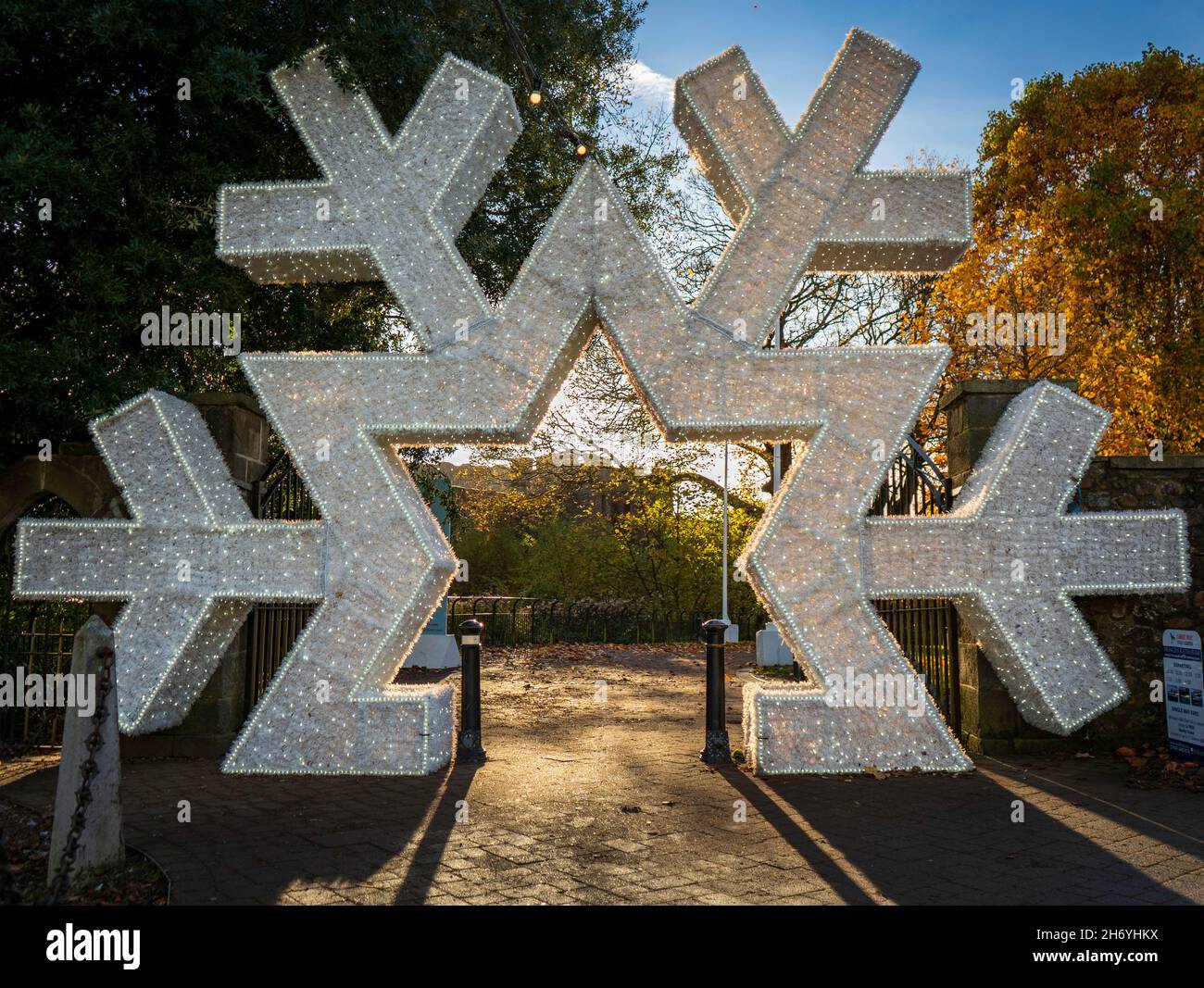 Snowflake display Stock Photo