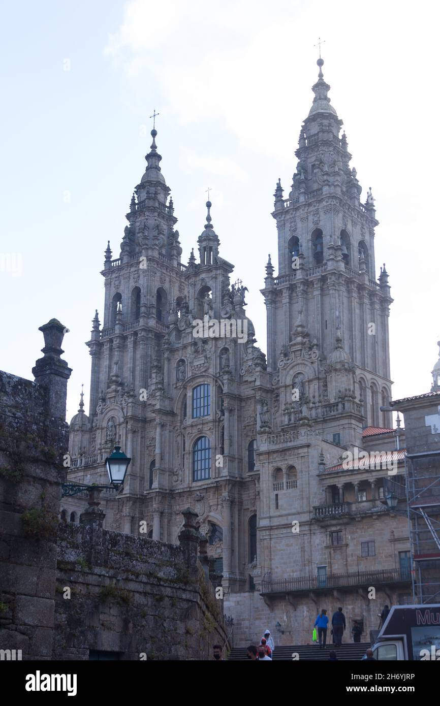 Santiago de Compostela, final destination for pilgrims Stock Photo Alamy