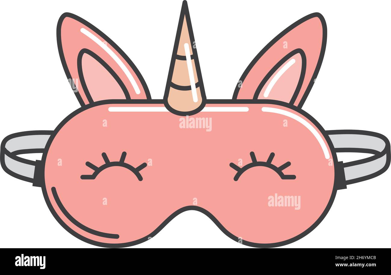 sleep mask unicorn Stock Vector Image & Art Alamy