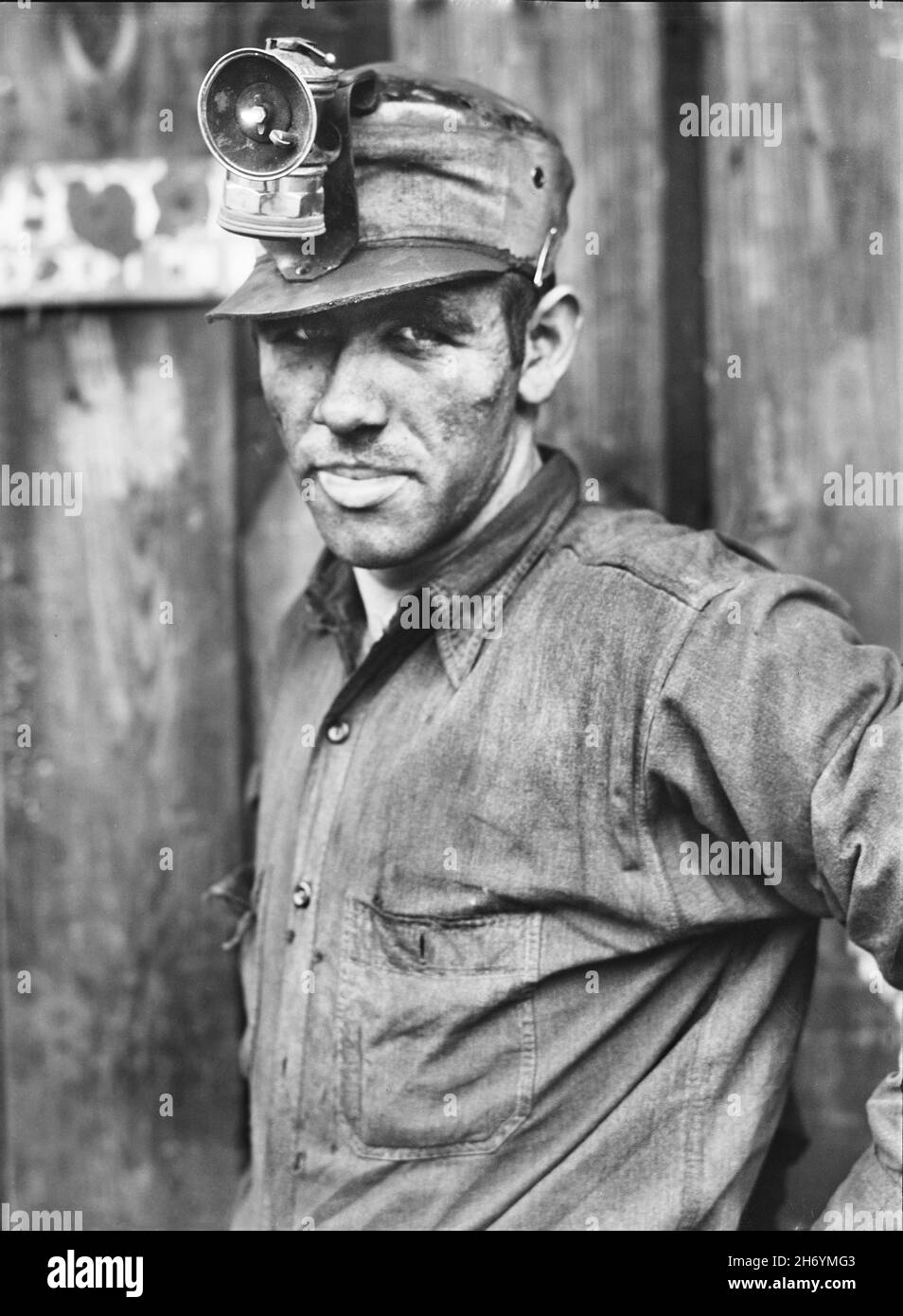 Miner at Dougherty's Mine, near Falls Creek, Pennsylvania, USA, Jack Delano, U.S. Farm Security Administration, U.S. Office of War Information Photograph Collection, August 1940 Stock Photo