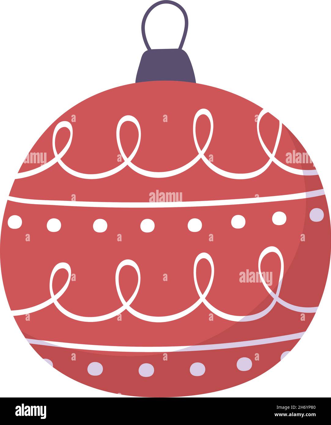 christmas red ball Stock Vector Image & Art - Alamy