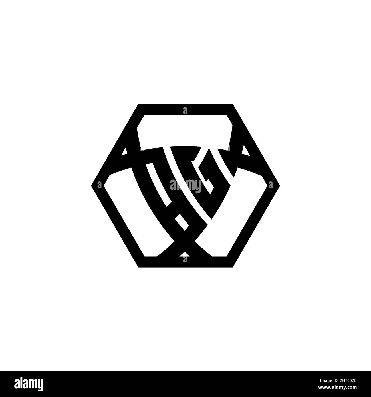 BG Monogram logo letter with triangle shield shape hexagonal rounded. Triangle monogram logo, shield monogram logo, triangle shield letter. Stock Vector