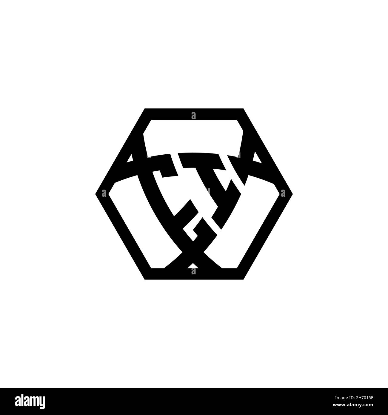 EI Monogram logo letter with triangle shield shape hexagonal rounded. Triangle monogram logo, shield monogram logo, triangle shield letter. Stock Vector