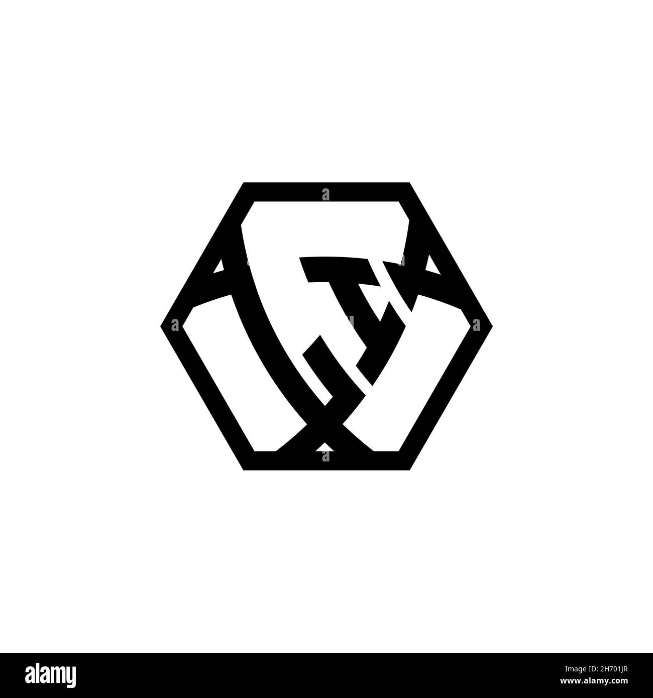 LI Monogram logo letter with triangle shield shape hexagonal rounded. Triangle monogram logo, shield monogram logo, triangle shield letter. Stock Vector