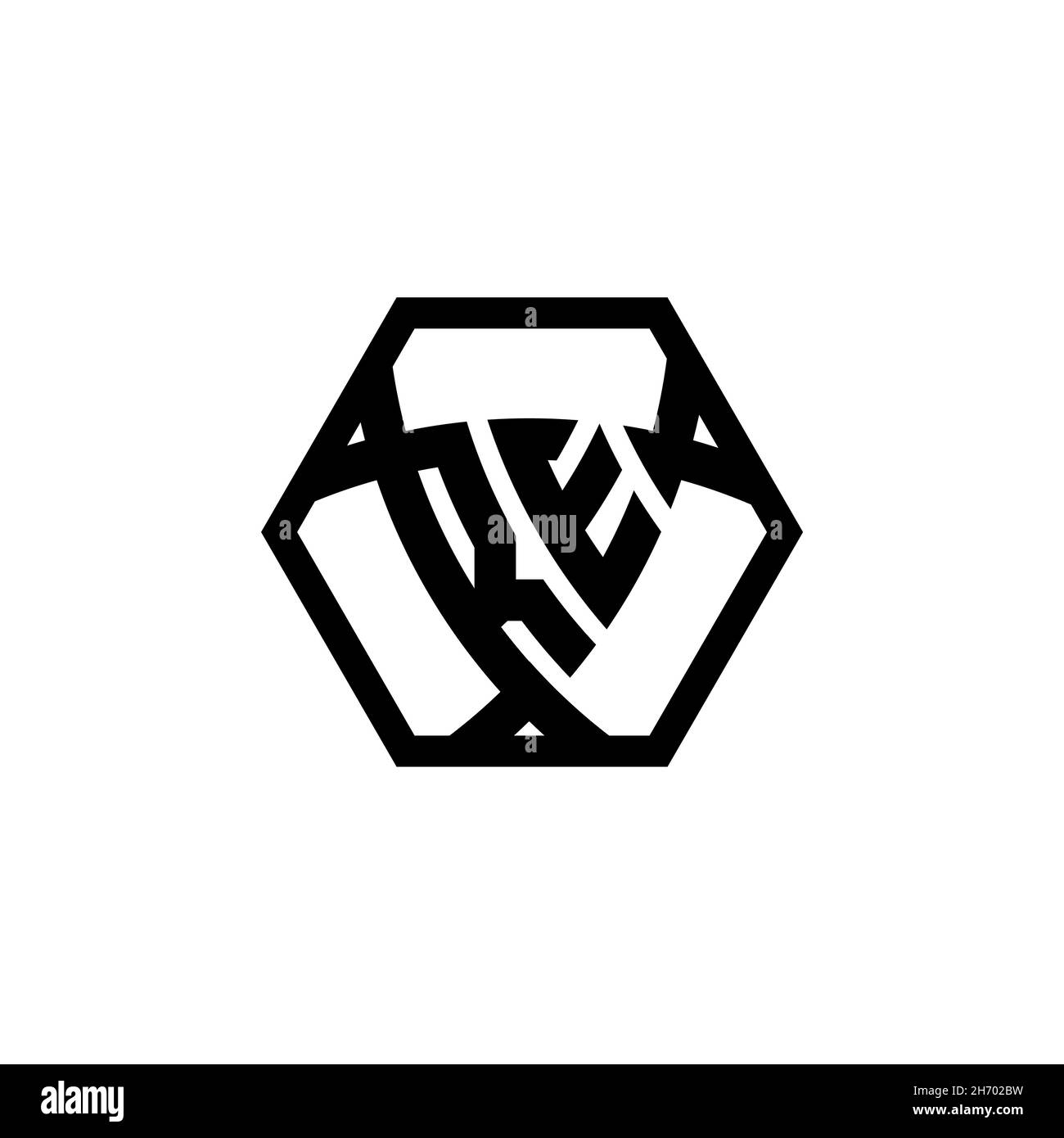 RE Monogram logo letter with triangle shield shape hexagonal rounded. Triangle monogram logo, shield monogram logo, triangle shield letter. Stock Vector