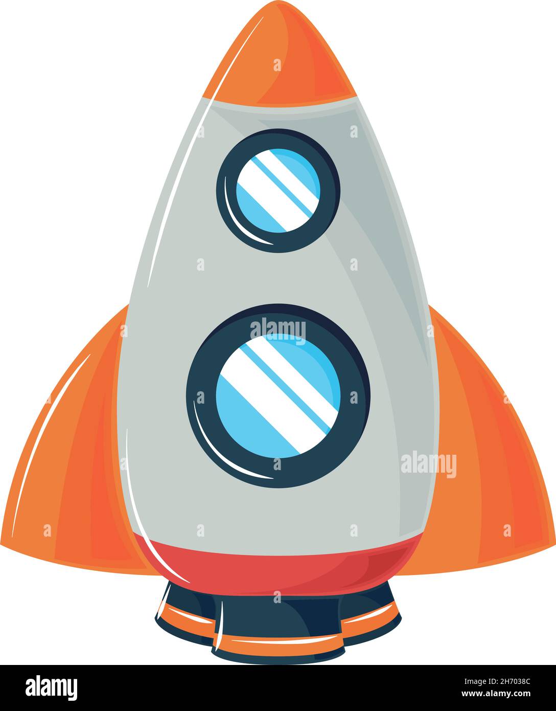 spaceship cartoon icon Stock Vector Image & Art - Alamy