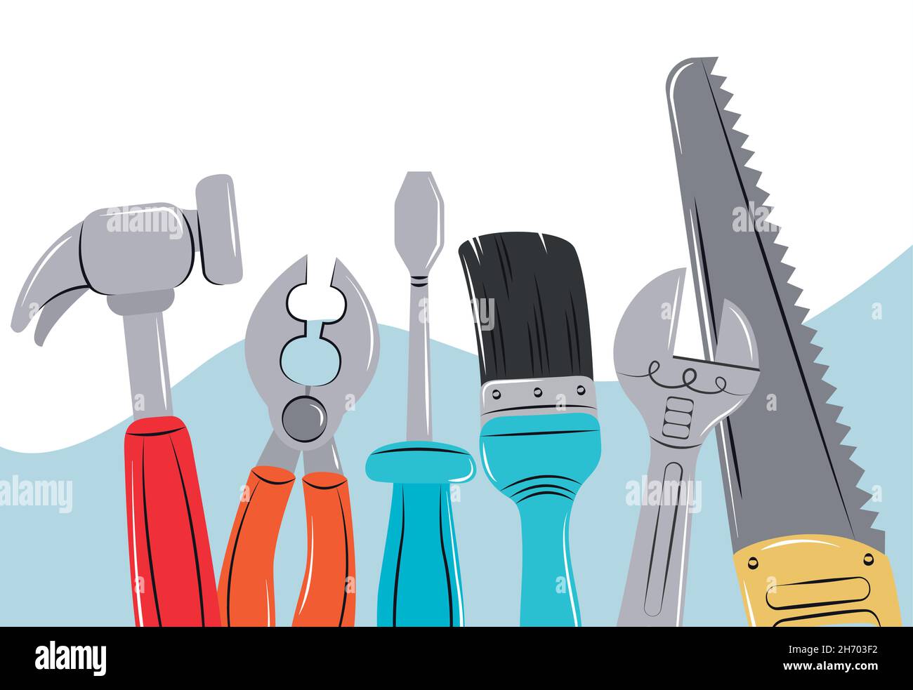 many construction tools Stock Vector Image & Art - Alamy
