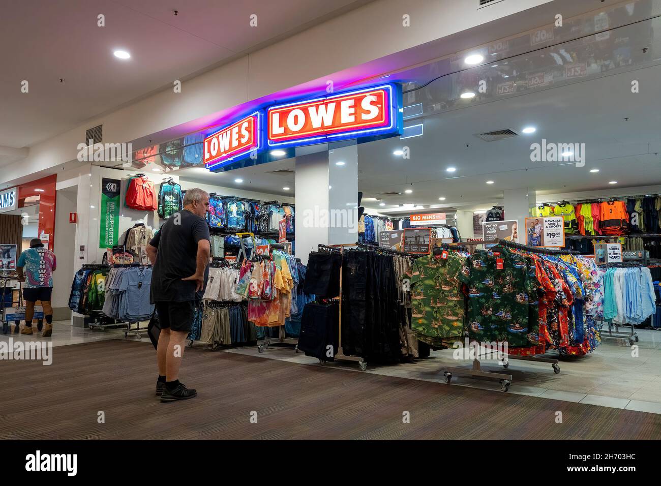 Townsville, Queensland, Australia November 2021 A male shopper