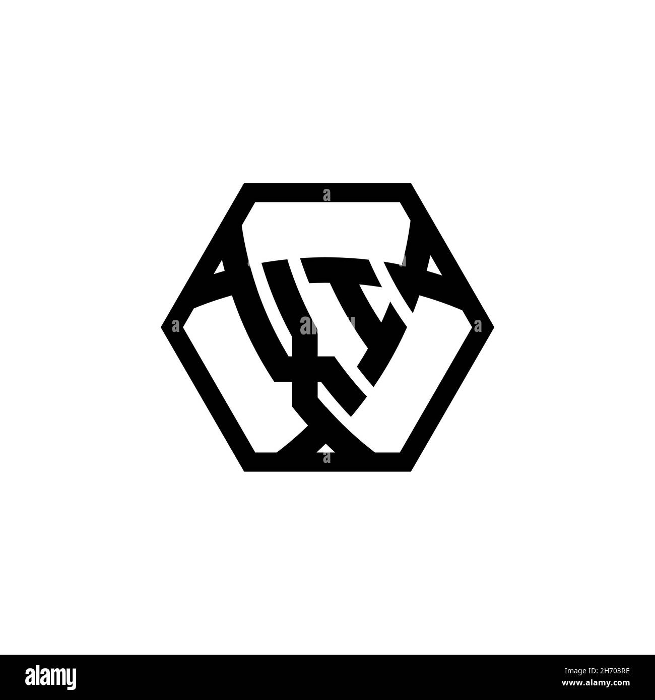 XI Monogram logo letter with triangle shield shape hexagonal rounded. Triangle monogram logo, shield monogram logo, triangle shield letter. Stock Vector