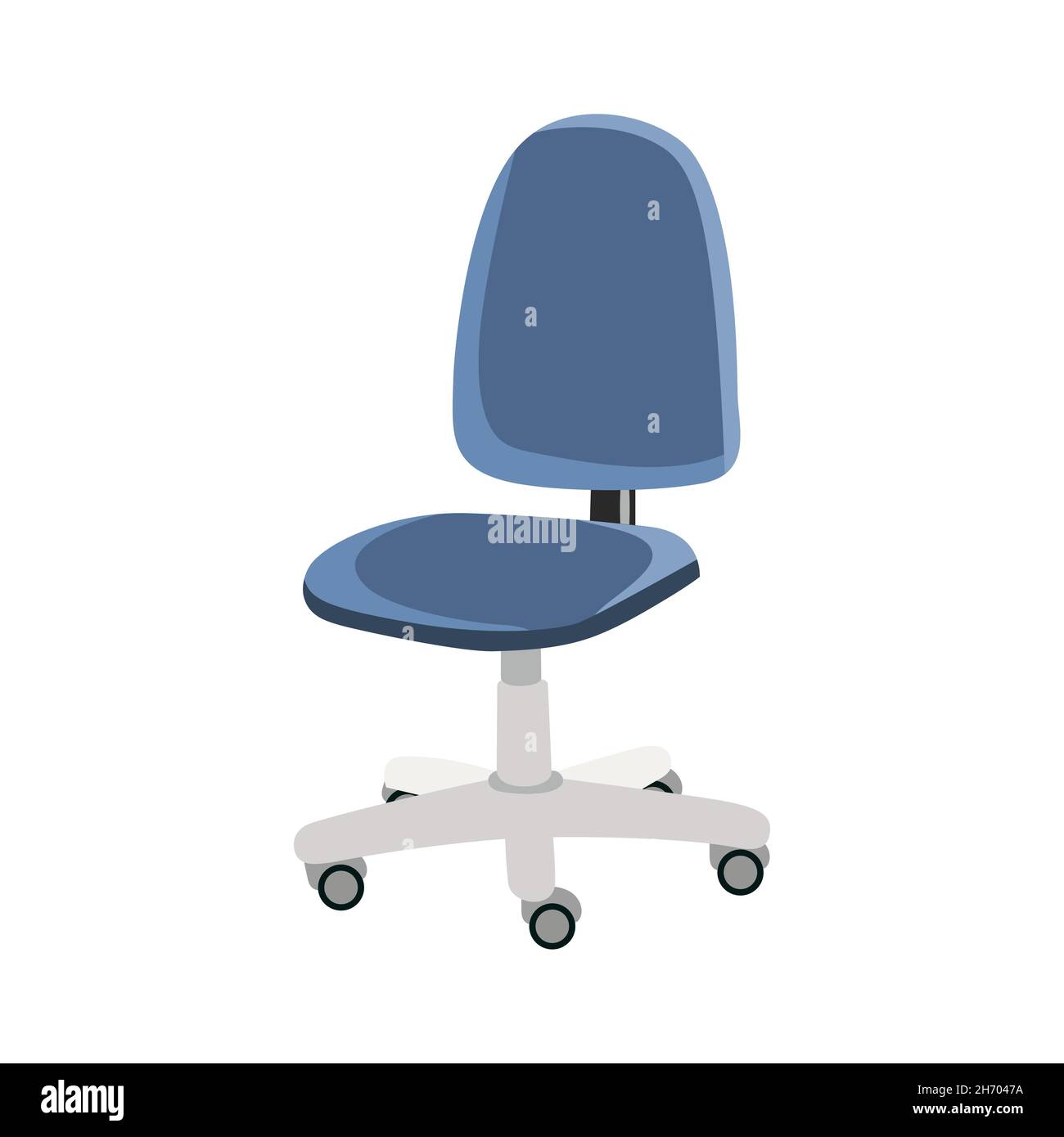 Office chair flat vector illustration isolate on a white background ...