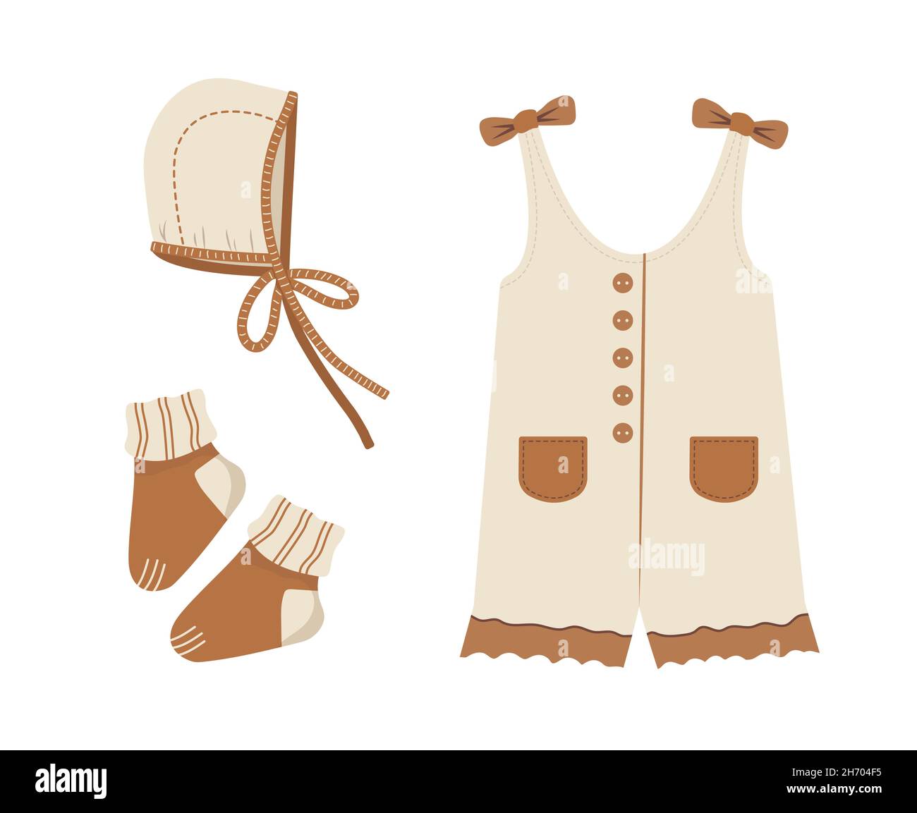 Baby boho clothes. Cute little girl wardrobe. Kids scandinavian outfit