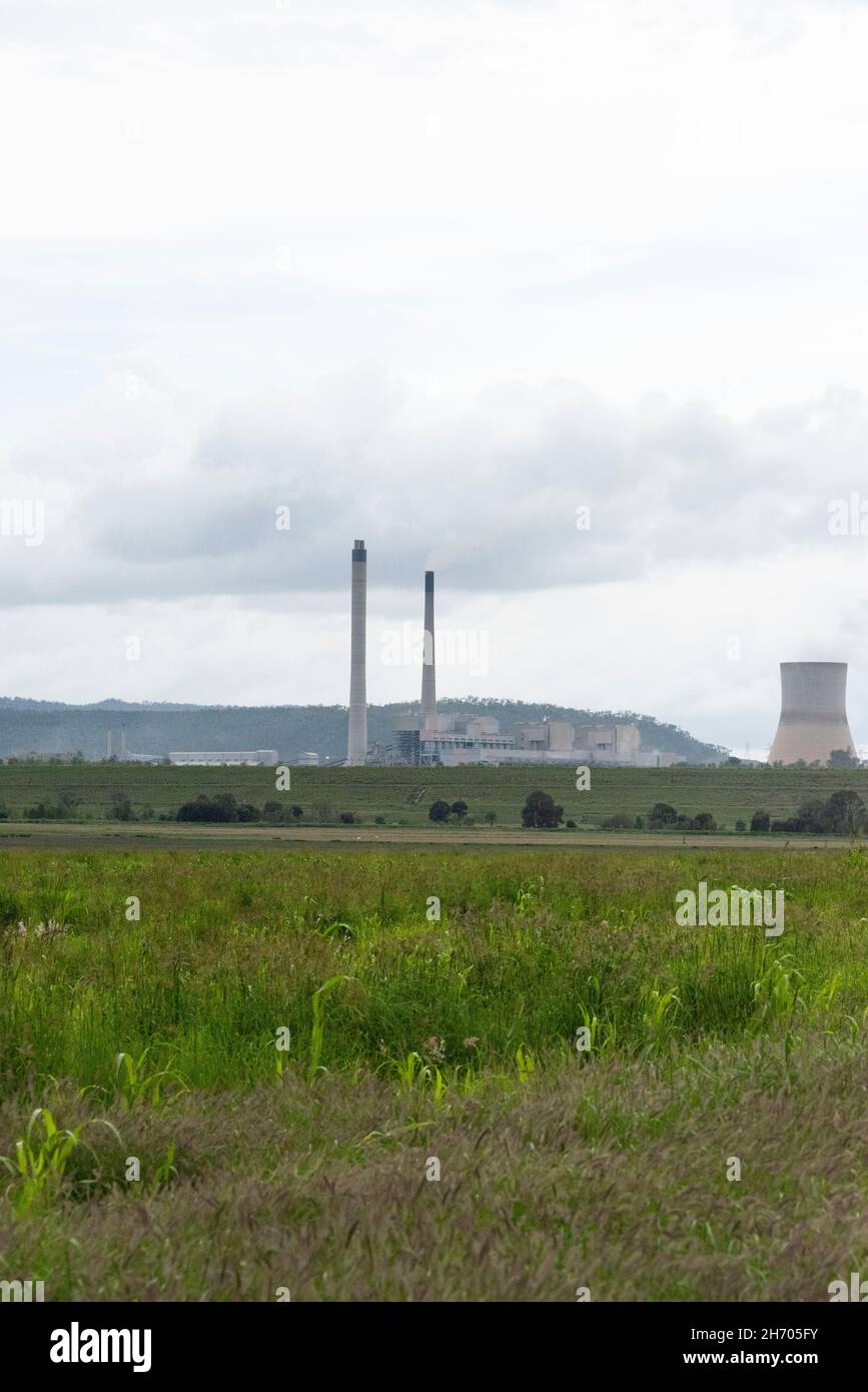 Callide coal fired Power station at Callide, Biloela, Queensland ...